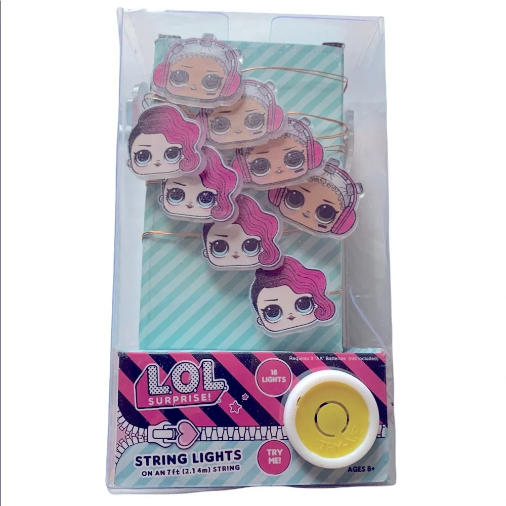 L.O.L. Surprise! 7ft Decorative String Lights Collect LED Powered New